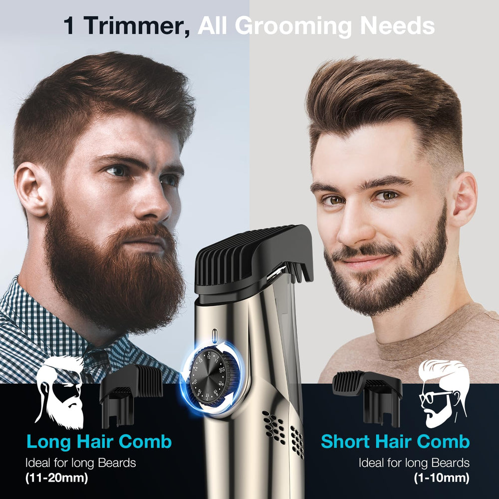 VivaEase Trimmer Barbe avec accessoires pour différentes longueurs.