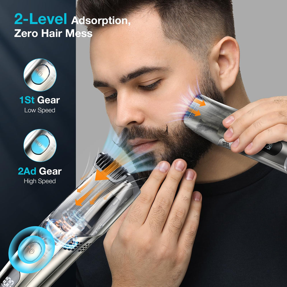 VivaEase Trimmer Barbe à deux vitesses pour personnaliser la coupe.
