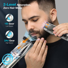 VivaEase Trimmer Barbe à deux vitesses pour personnaliser la coupe.