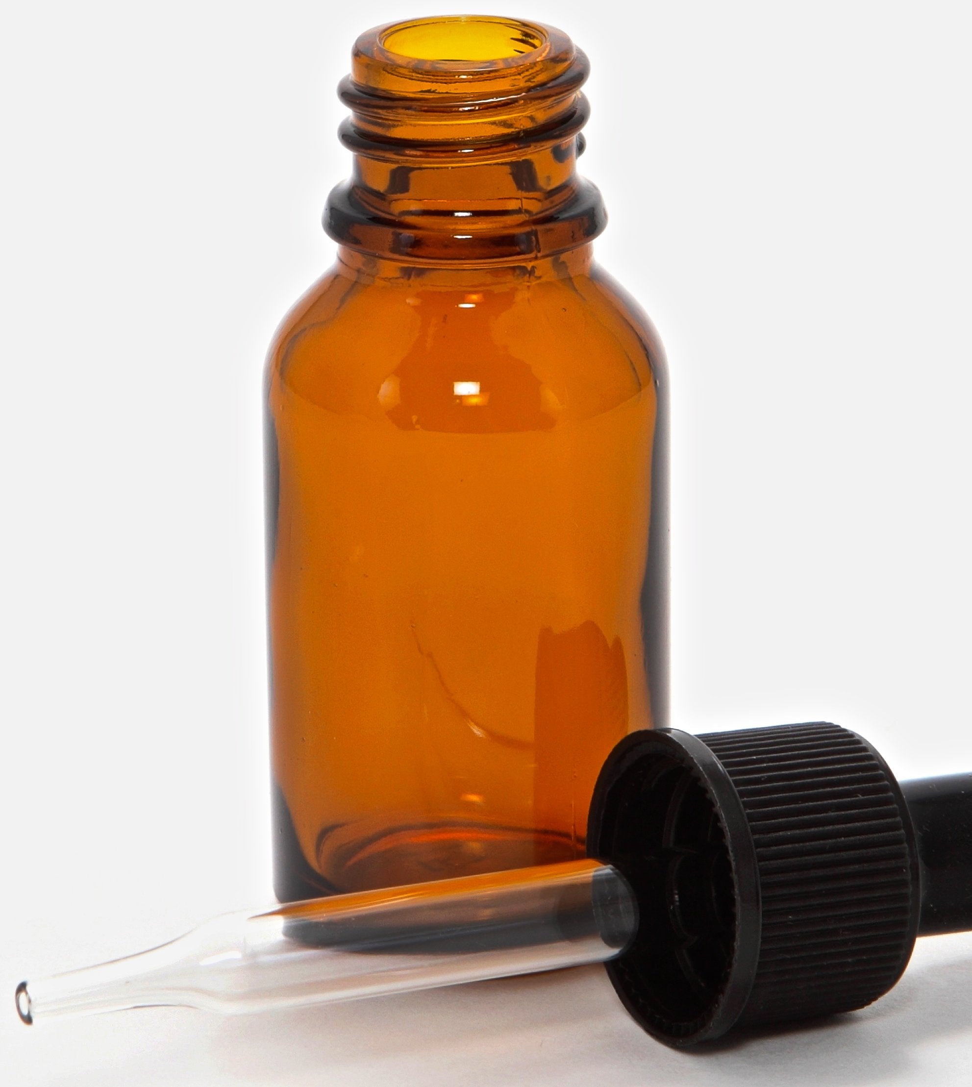 Ensemble Vivaplex 15 ml ambré avec compte-gouttes, solution pratique et réutilisable