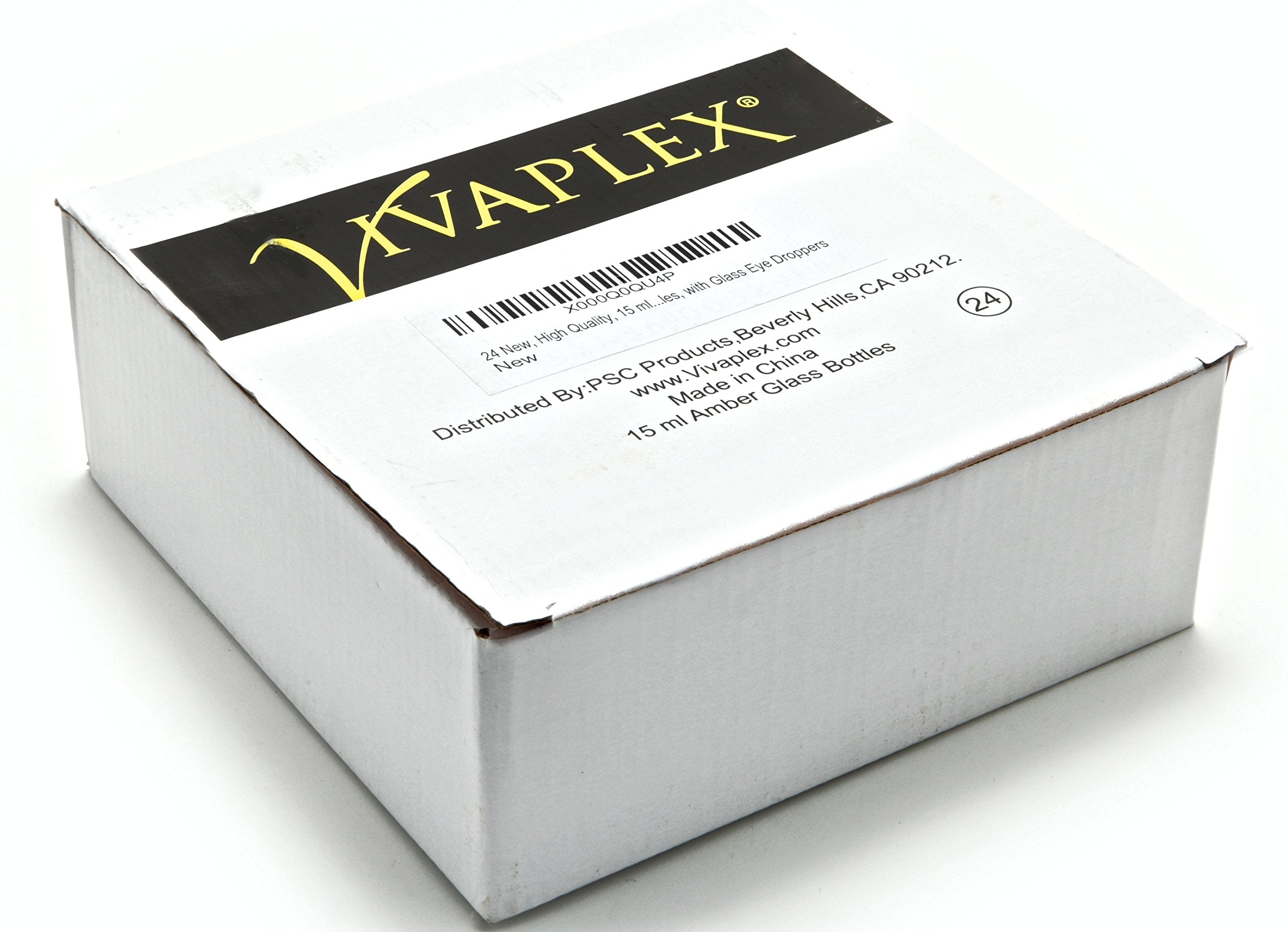 Vivaplex 15 ml avec compte-gouttes, pratique et portable pour huiles essentielles et parfums