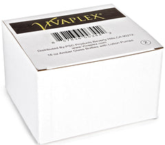 Vivaplex: bouteilles ambrées 16 onces, pompes noires, prêt pour huiles essentielles.