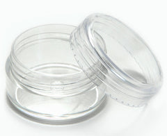 Pot Vivaplex vide 5 ml avec vis, hermétique et pratique en voyage.