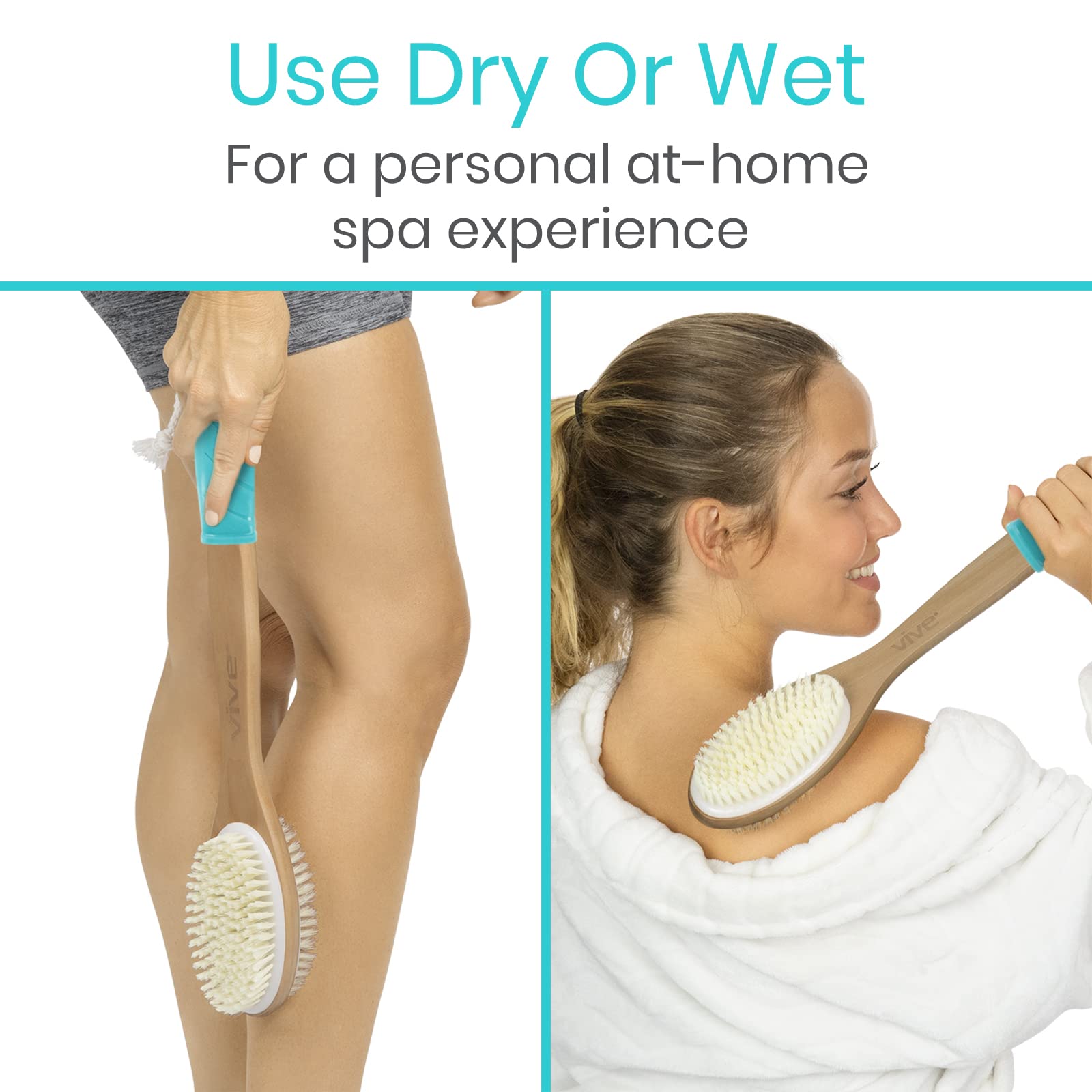 Brosse Vive corde suspension facilite le rangement.