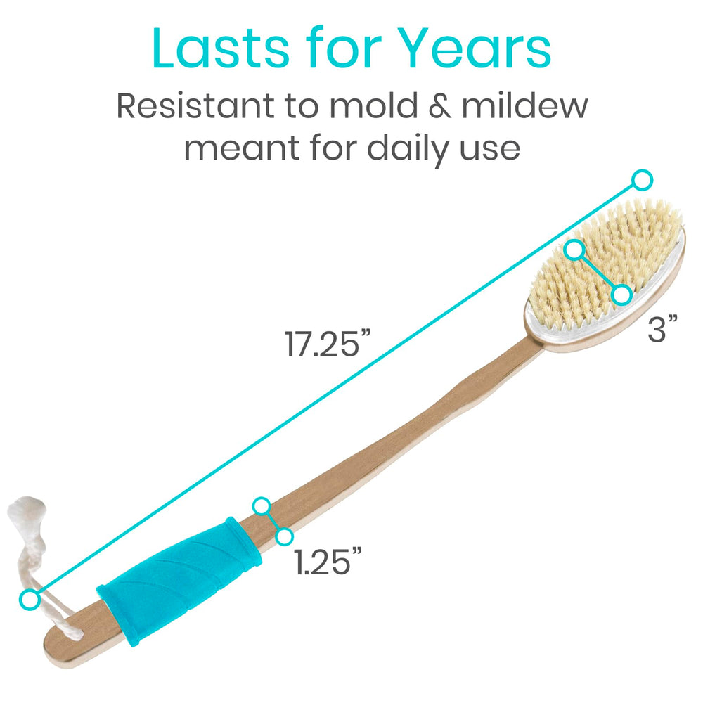 Brosse Vive poignee resistente a l eau fini clair.