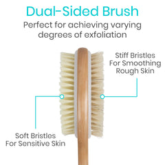 Brosse Vive corps poils sanglier rigides pour exfolier.