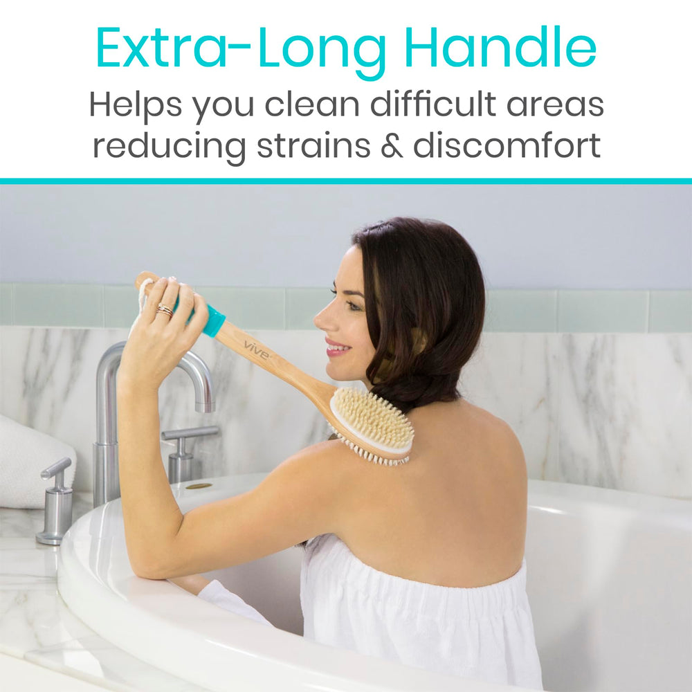 Brosse Vive utilisation humide avec gel pour peau nette.