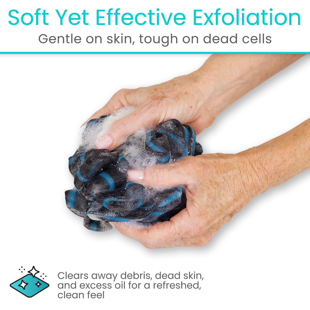 Vive gommage exfoliation améliorée grâce au manche flexible.
