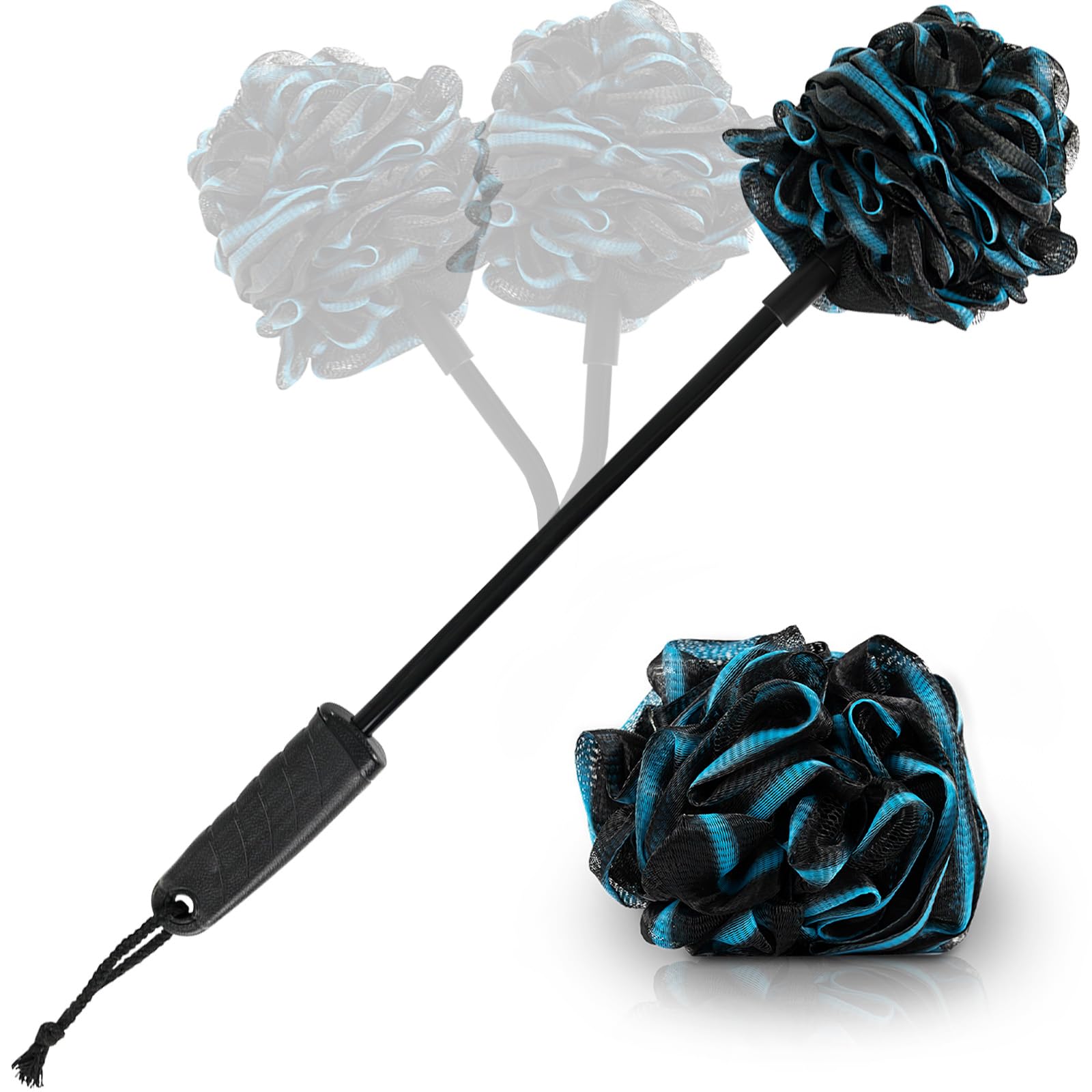 Vive gommage luffa flexible sur manche long pour atteindre le dos.