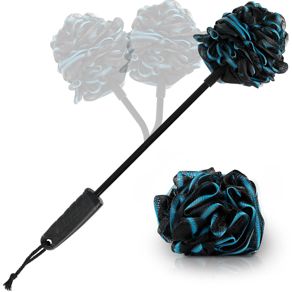 Vive gommage luffa flexible sur manche long pour atteindre le dos.