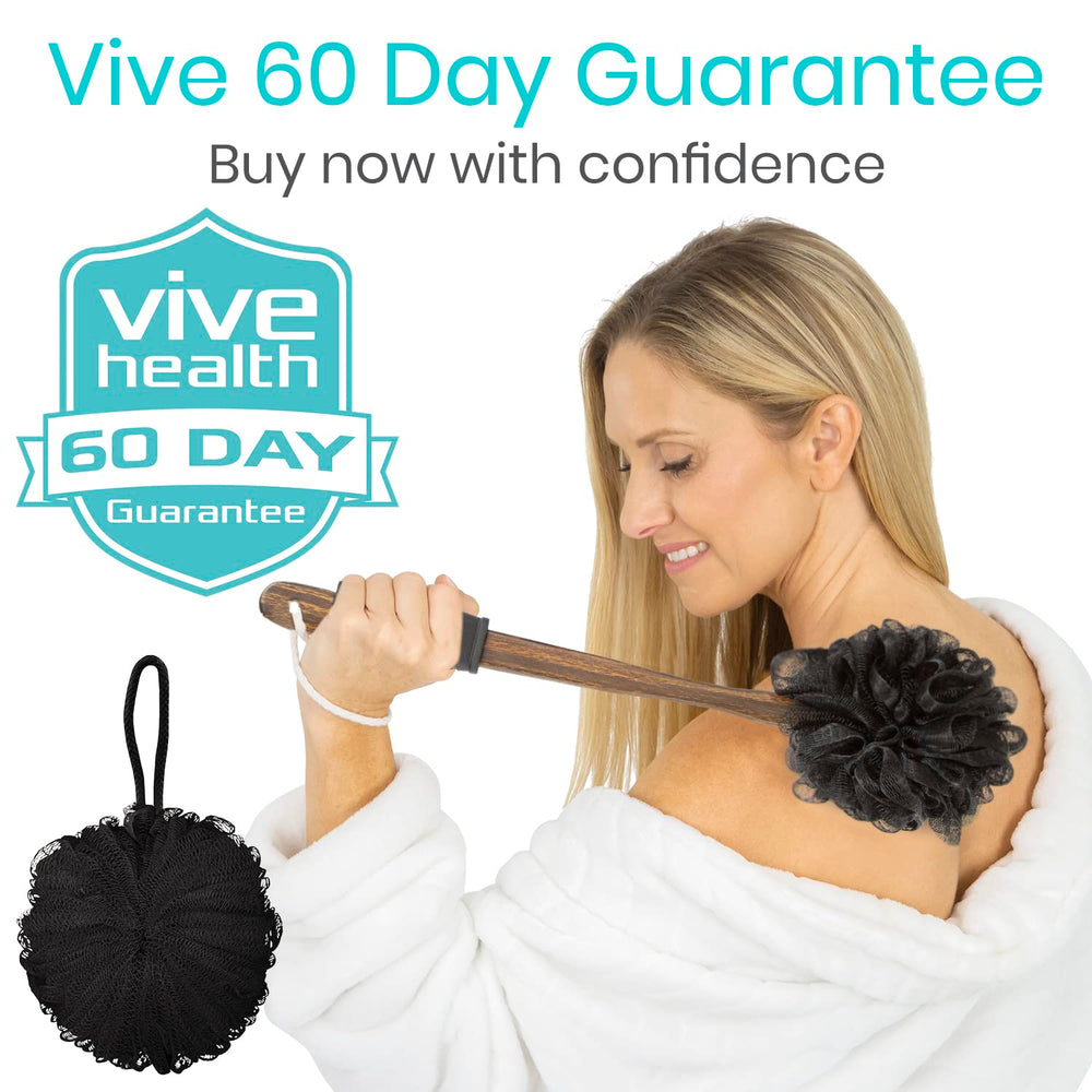 Vive wall hook and string included for easy drying and storage
