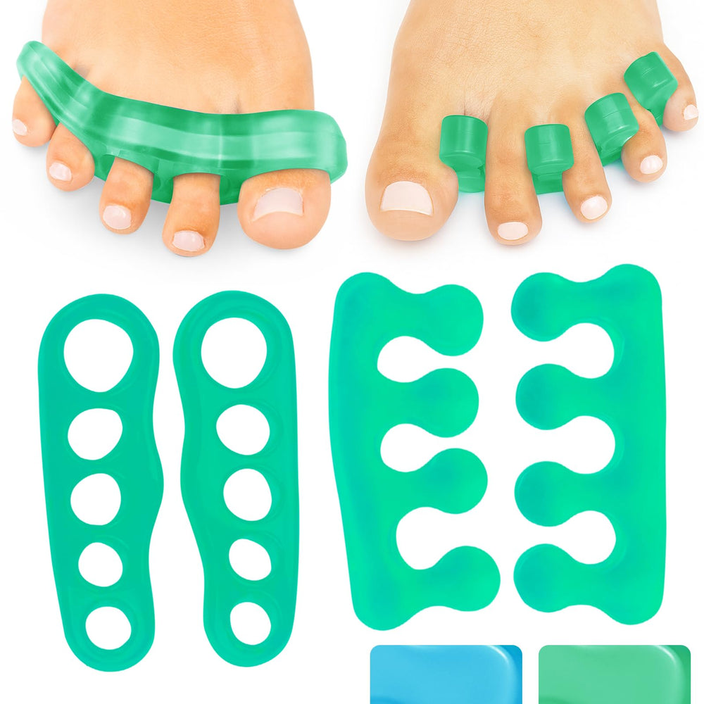 VIVEsole séparateurs-orteils-silicone: alignement doux pour le confort quotidien.