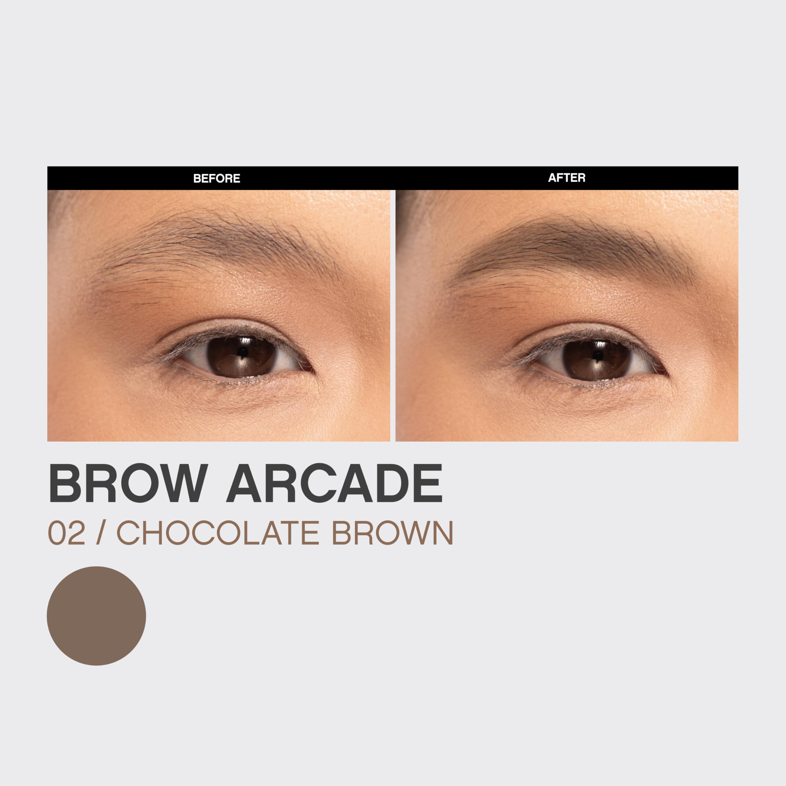 Vivienne Sabo Brow Arcade longue tenue sans bavure.