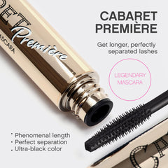 Mascara Vivienne Sabó Cabaret Premiere avec brosse compacte pour un regard long et net.