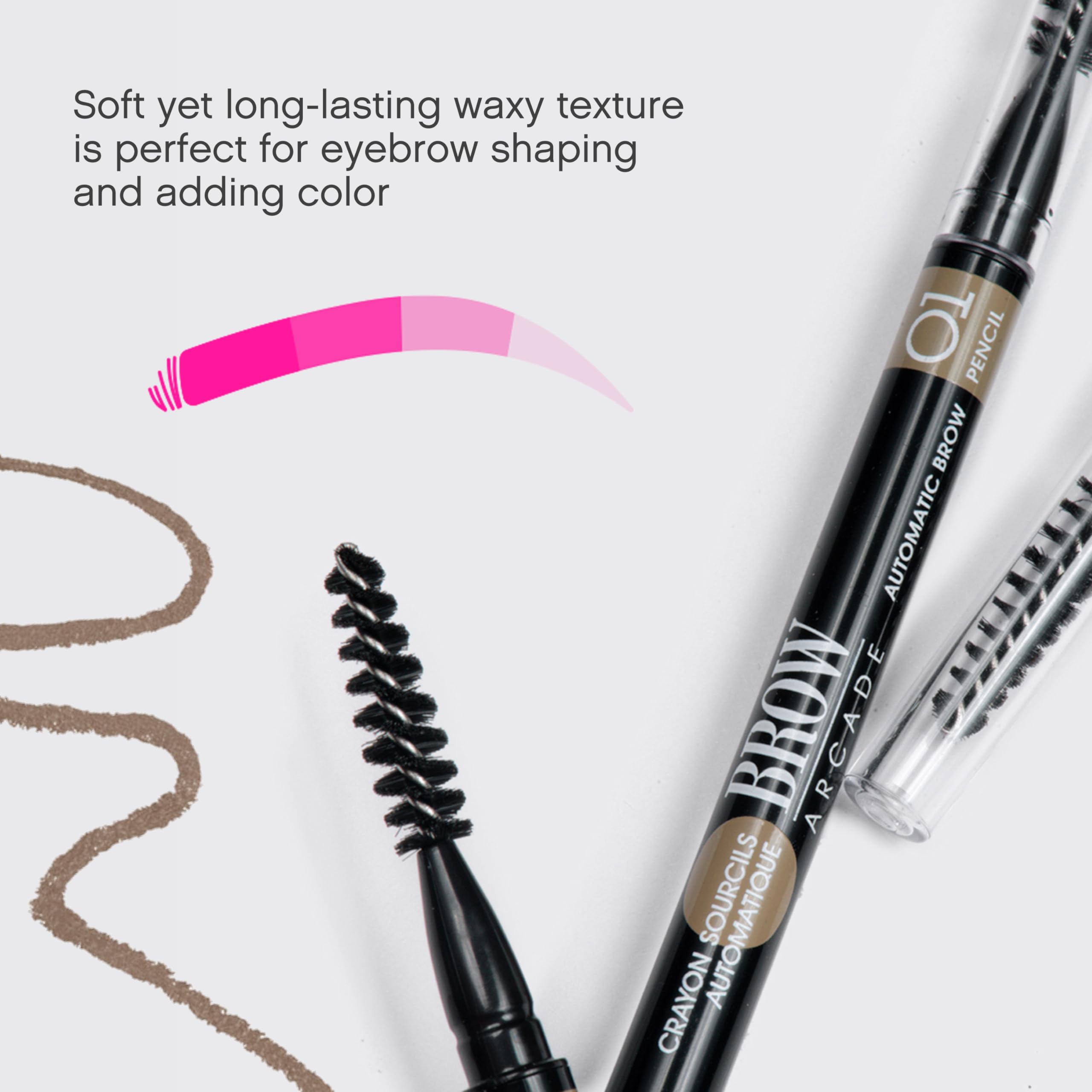 Brow Arcade de Vivienne Sabo – brosse intégrée pour dompter les sourcils rapidement.
