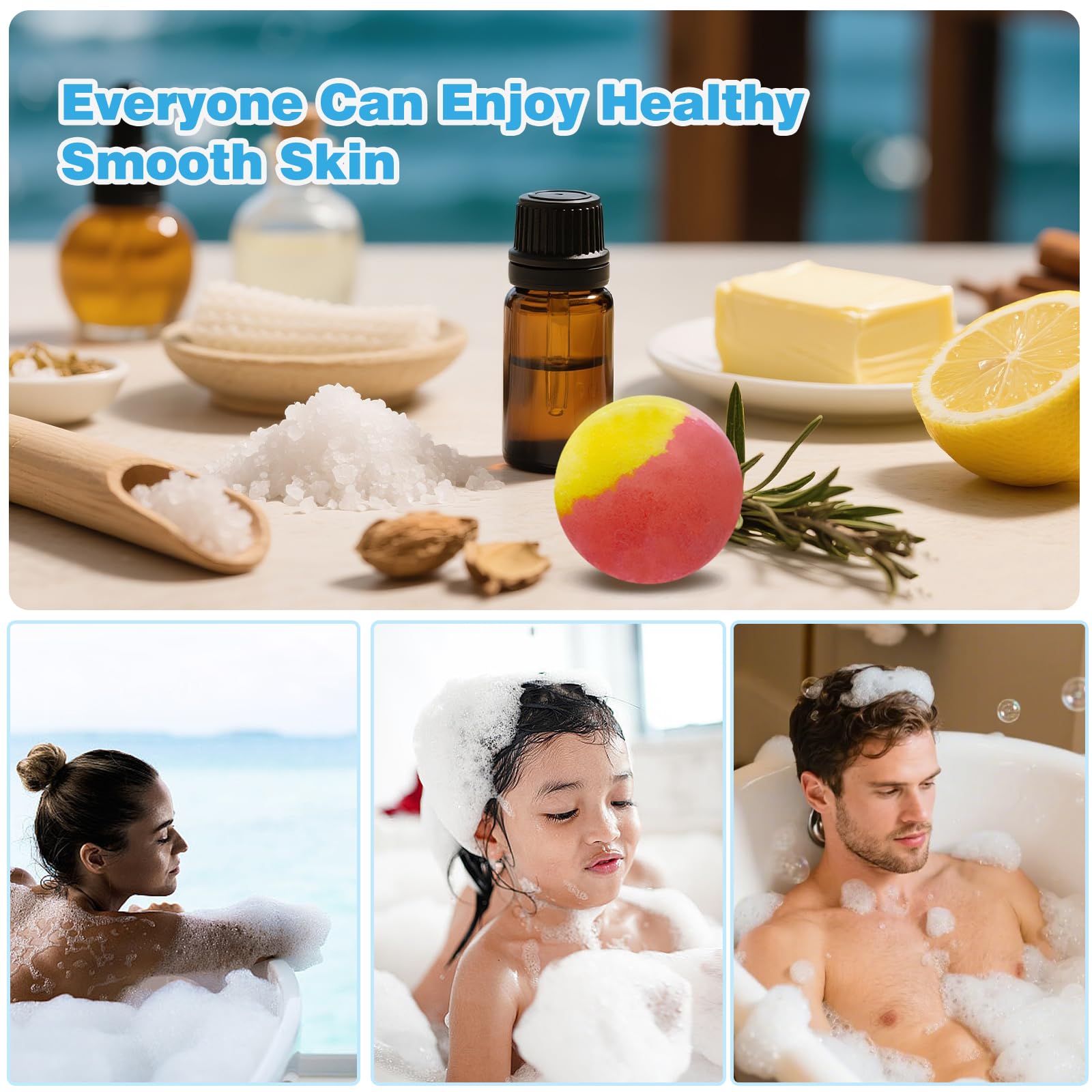 Boules de bain Vivifyrean eucalyptus et menthe: rafraîchissant et énergisant.
