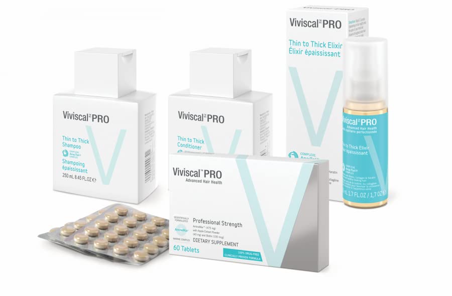 Viviscal Professional conditionneur, flacon visible pour longueurs souples et nourries.