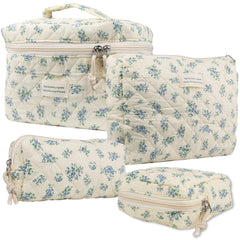 Trousse VIWIME pour maquillage en coton quilté, légère et organisée