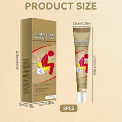 Texture douce et satinée de la crème SADOER pour massage corporel.