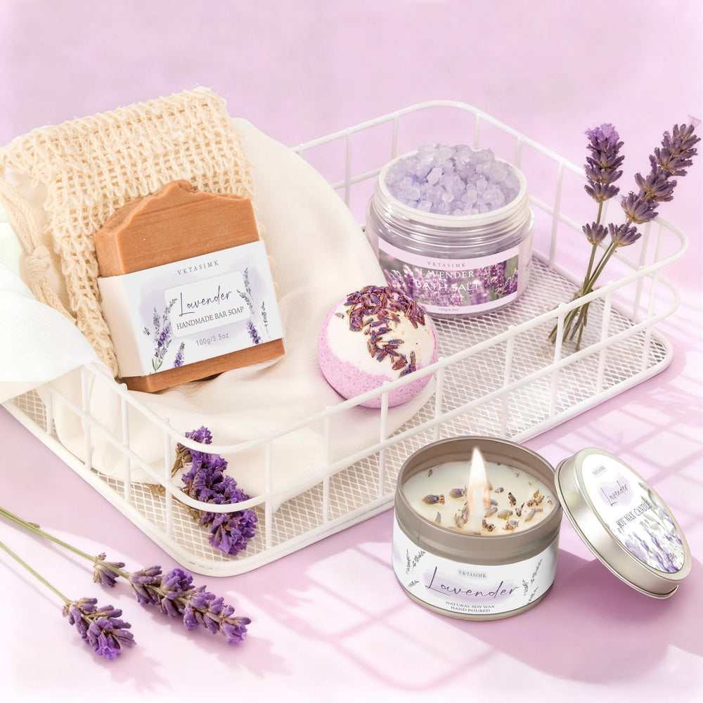 Savon artisanal lavande VKTASIMK, mousse douce et nourrissante