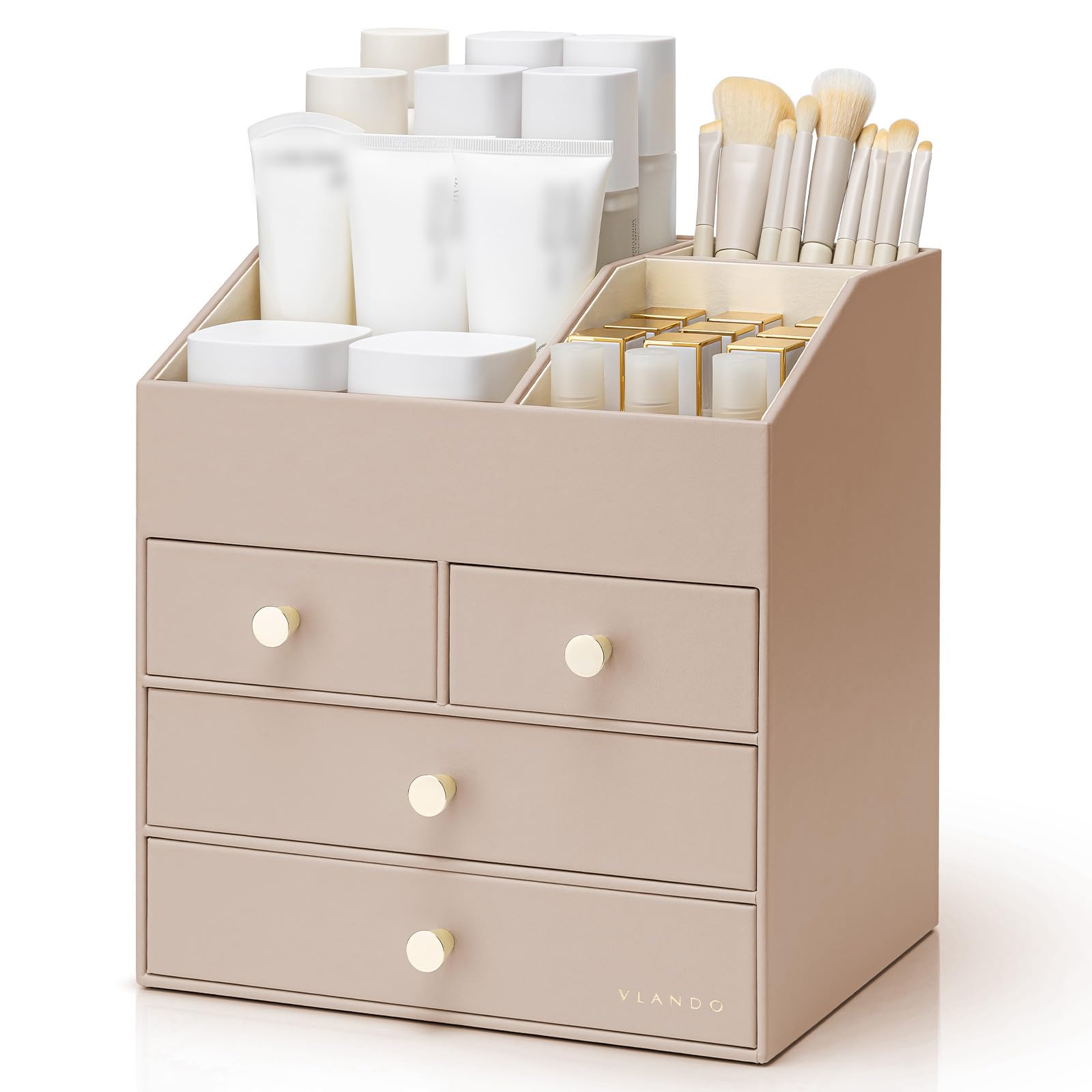 Vlando produit l organisseur maquillage grand capacite prêt à ranger proprement.