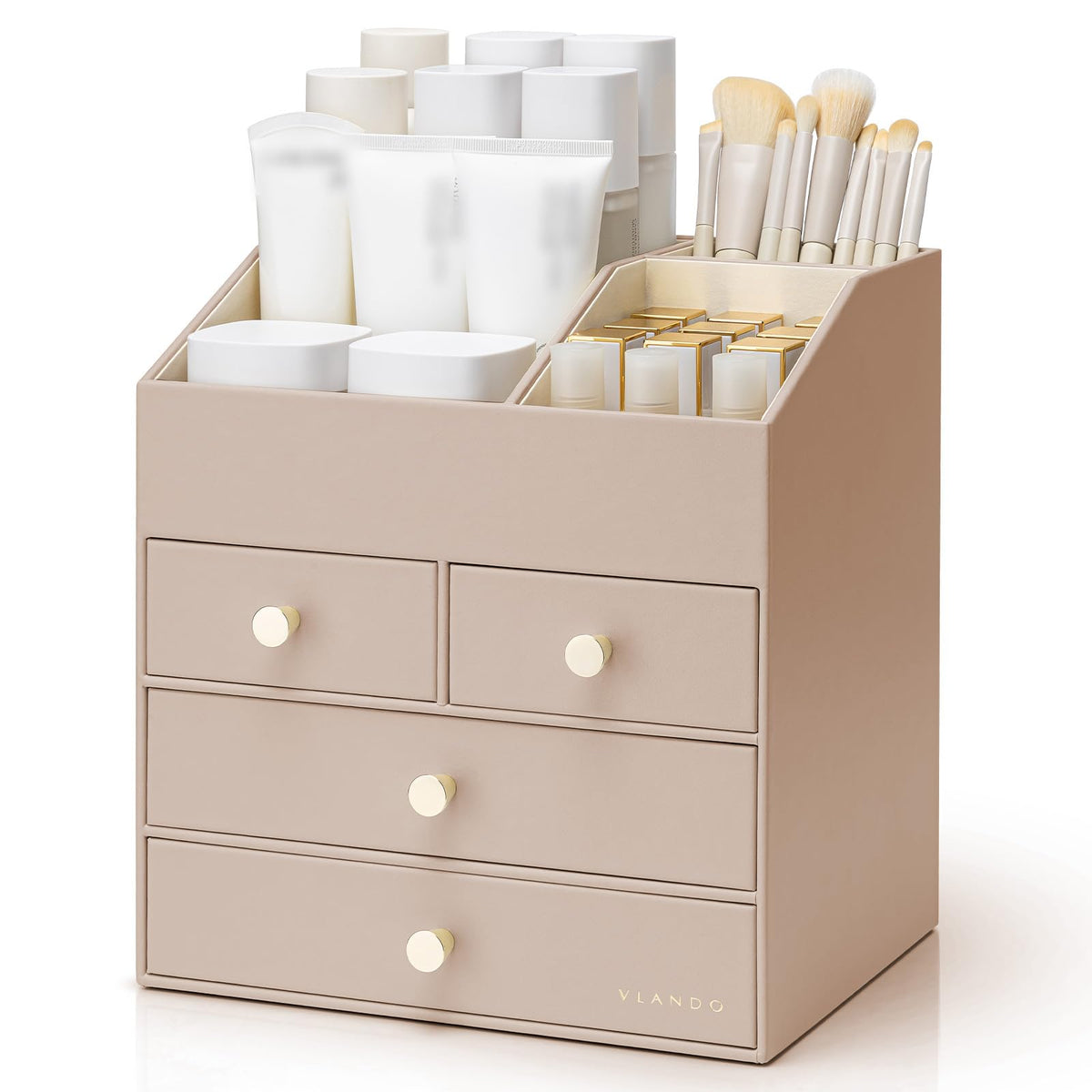 Vlando produit l organisseur maquillage grand capacite prêt à ranger proprement.