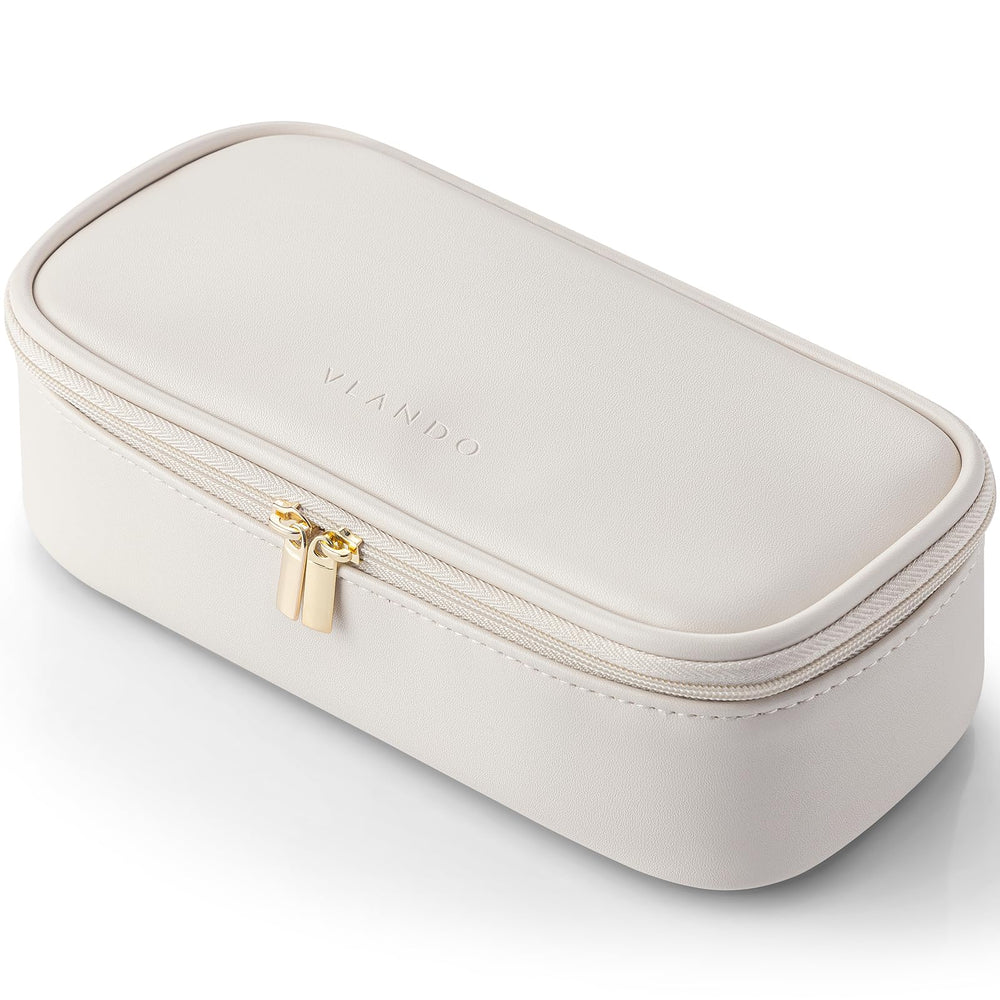 Vlando sac maquillage voyage ouvert, rangement pratique pour tous vos essentiels.