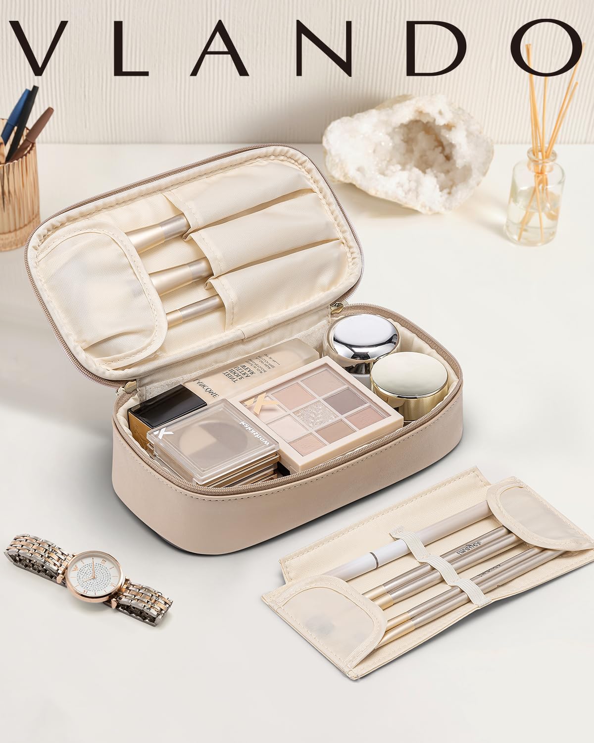 Vlando Trousse maquillage voyage - idée cadeau parfaite