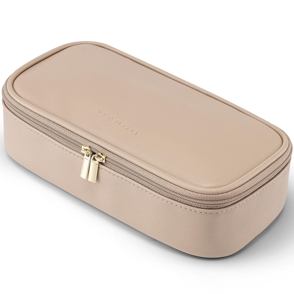 Vlando Trousse maquillage voyage - ouverture 180 degrés pour accès rapide
