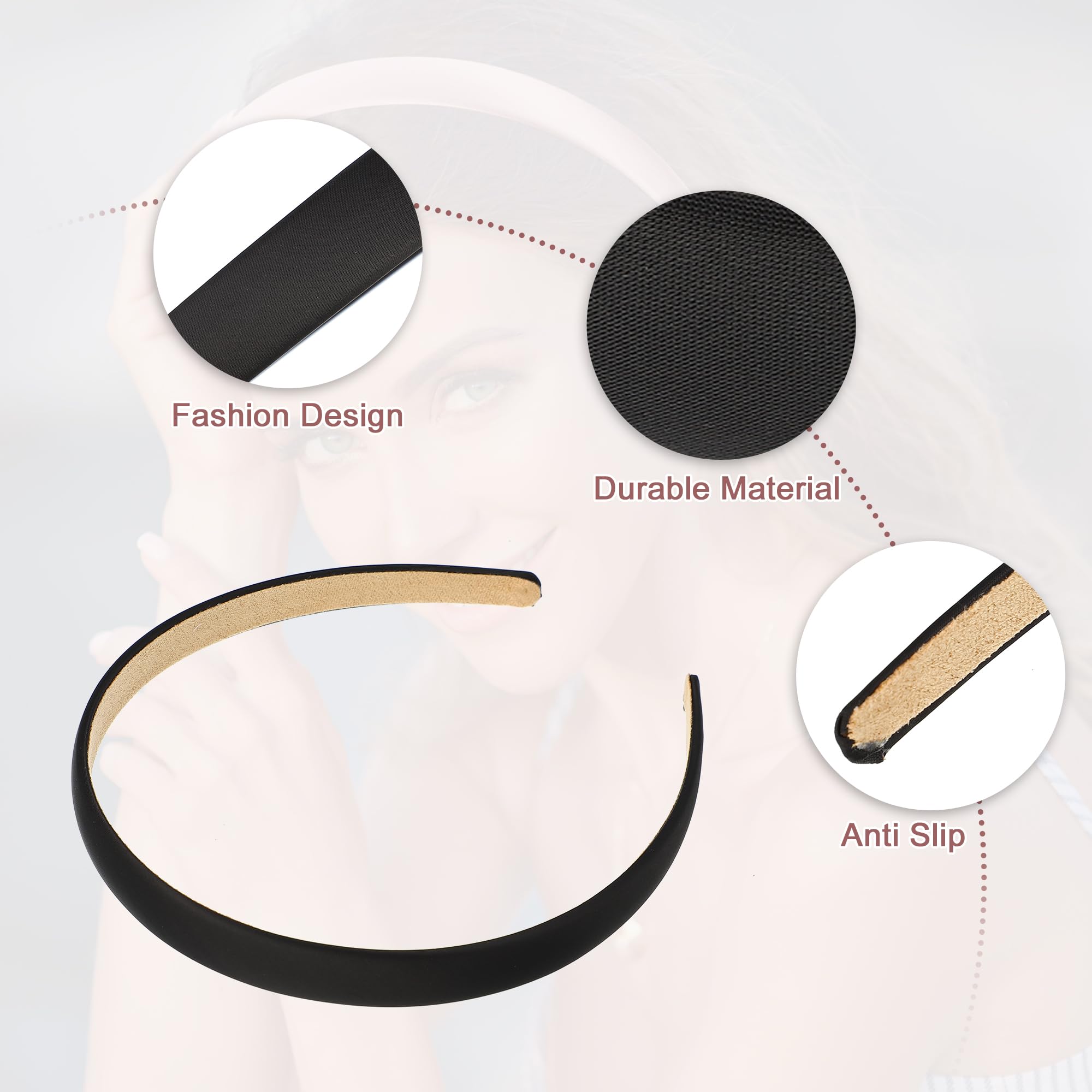 VOCOSTE bandeau satin beige ensemble de deux, parfait pour le quotidien.