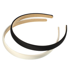 VOCOSTE bandeau satin beige, maintien fiable et confort.