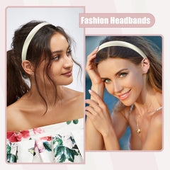 VOCOSTE bandeau satin noir, look chic et anti-glissement.
