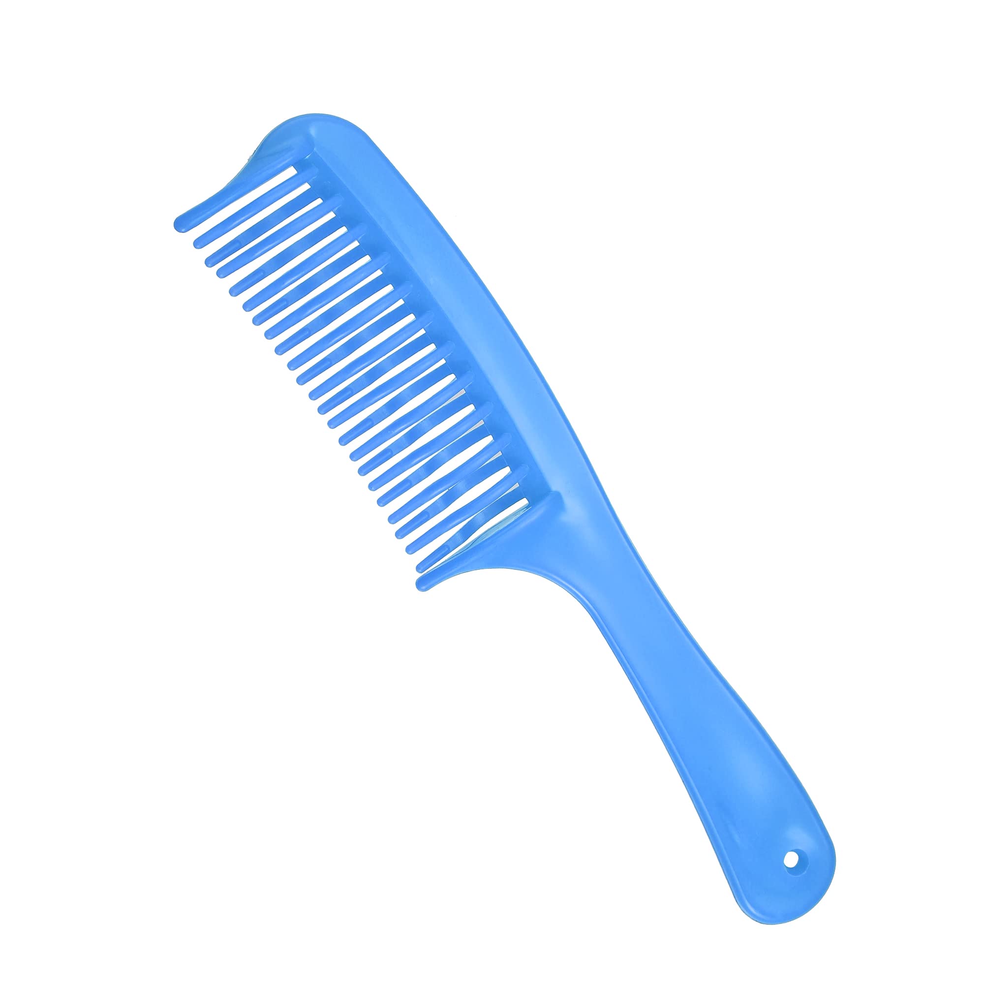 VOCOSTE peigne démêlant double rang bleu – démêlage en douceur des cheveux bouclés