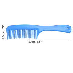 VOCOSTE peigne démêlant double rang bleu – dents en gros plan pour démêlage sur cheveux mouillés