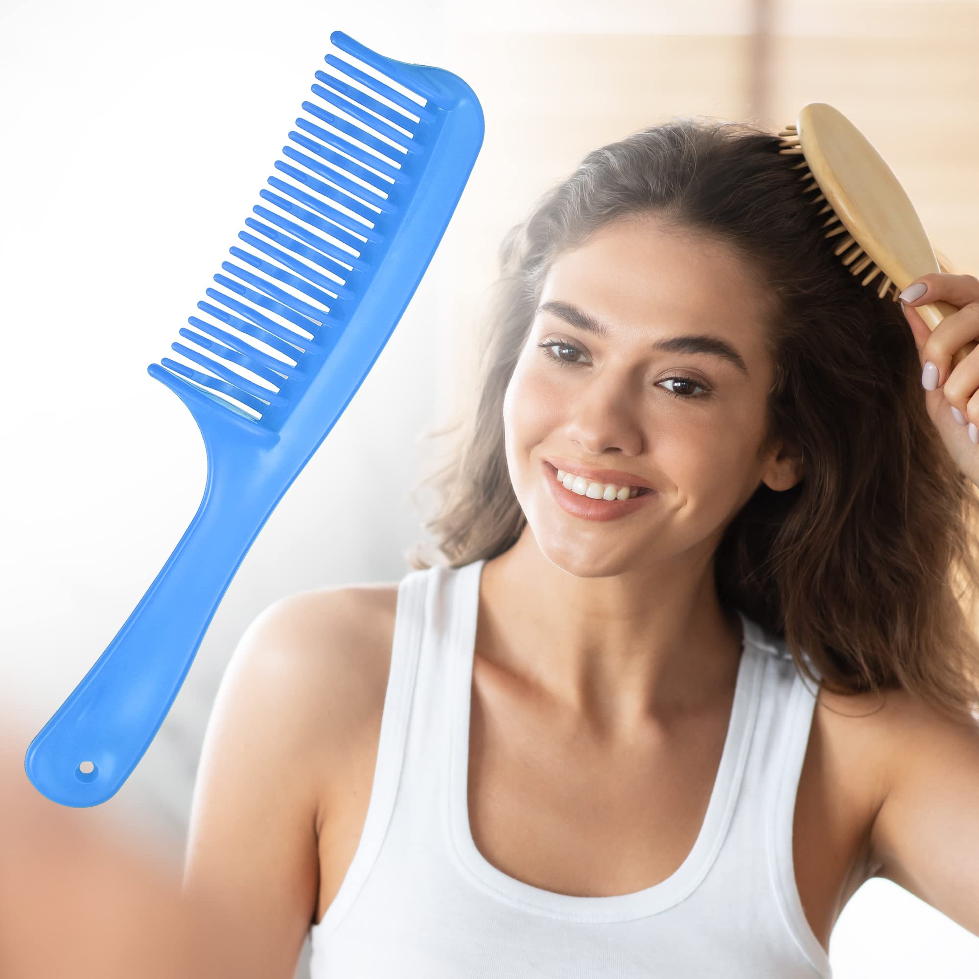 VOCOSTE peigne démêlant double rang bleu – emballage élégant et cadeau utile