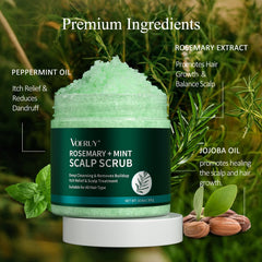 VOERUY Flacon 300 g, nettoyage en profondeur du cuir chevelu et des résidus.