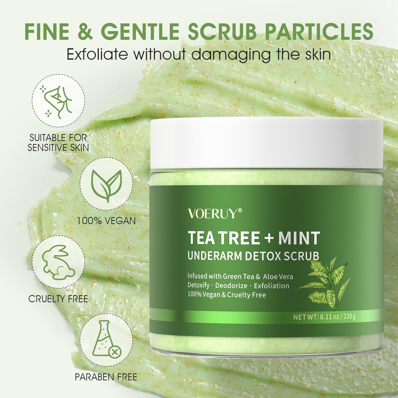 VOERUY Formule naturelle sans parabènes et sulfates – douceur et sécurité cutanée.