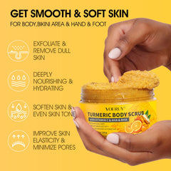 VOERUY Gommage Turmeric – massage rapide qui revitalise la peau