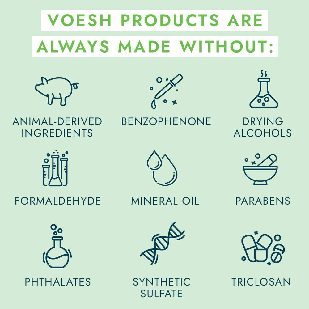 Voesh Parfum thé vert, expérience sensorielle rafraîchissante.