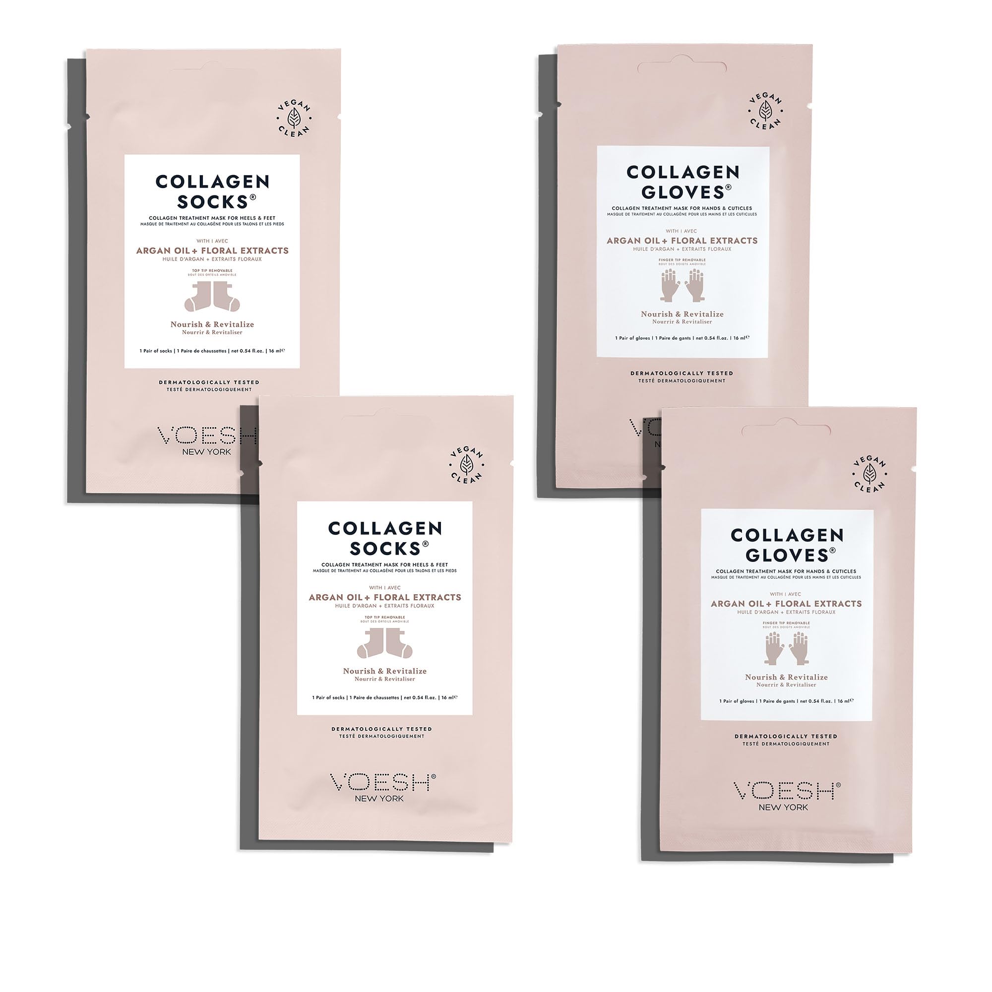 VOESH gants collagène argan hydratation intensive pour mains.