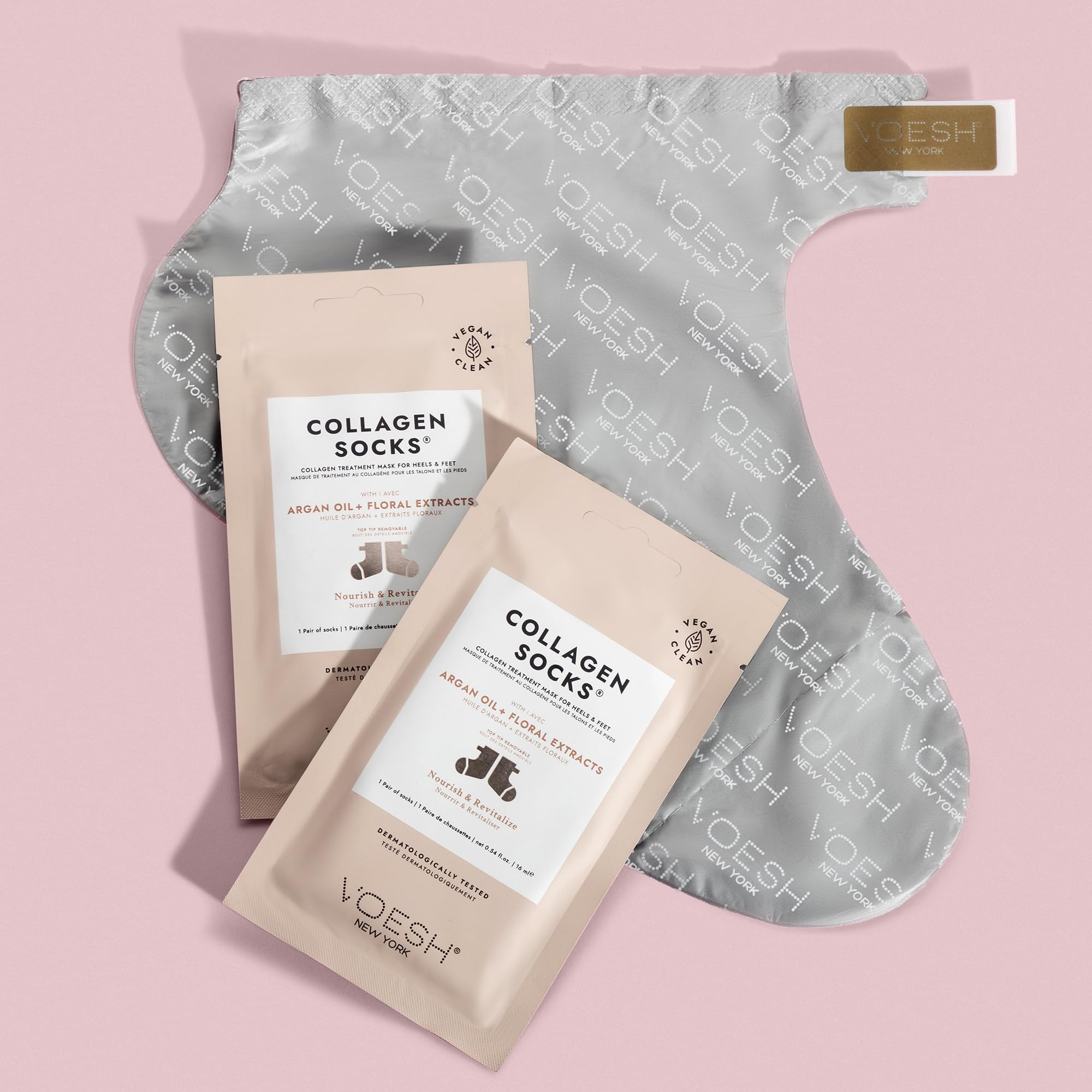 VOESH ensemble gants et chaussettes pour spa à domicile.