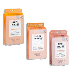 VOESH Pedi Box 4 étapes Mangue Délice – pédicure à domicile rafraîchissante.