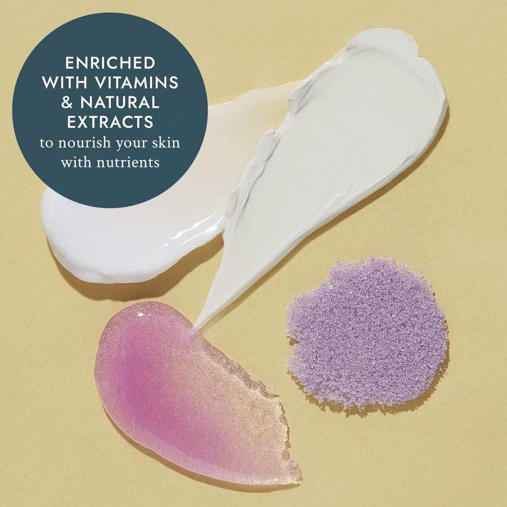 VOESH Pedi dans sa boîte Jasmine Soothe – gommage sucre exfoliant pour peau douce.