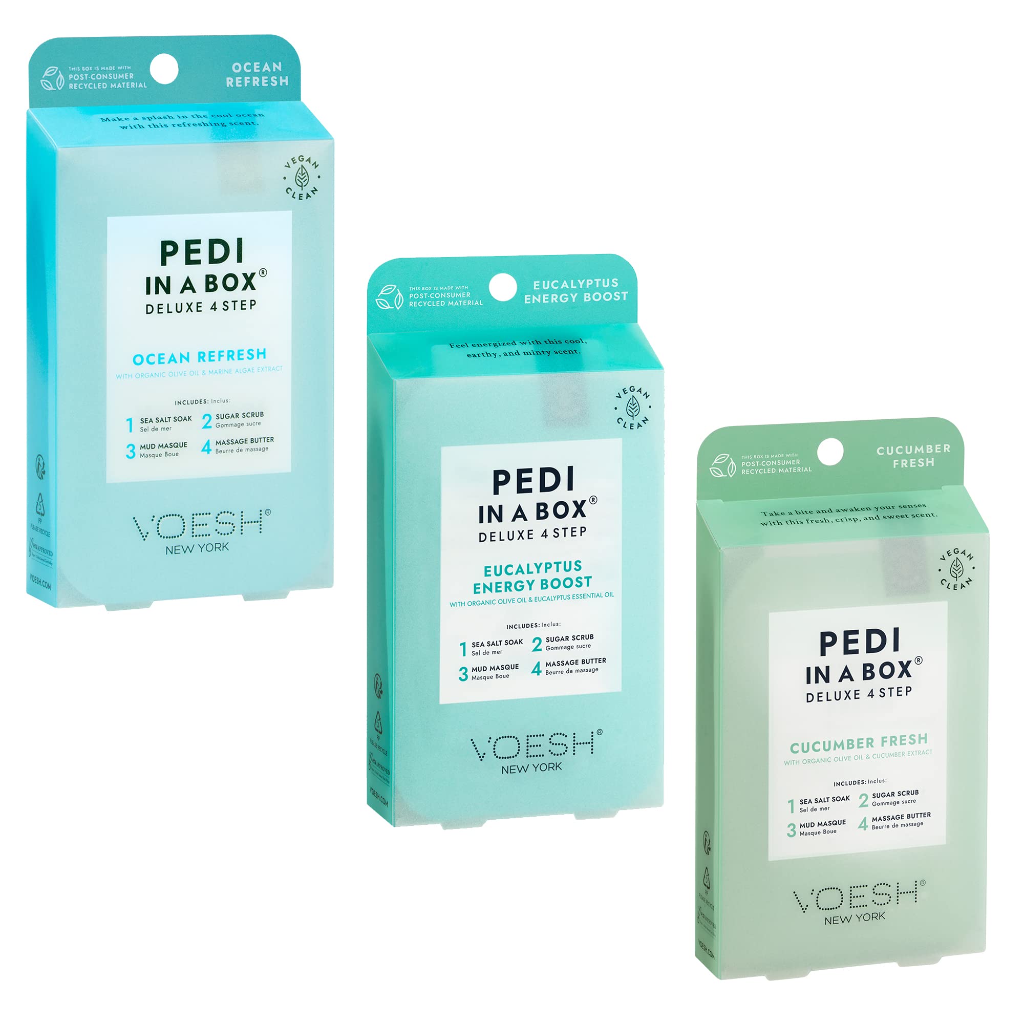 VOESH Pedi Box – sel detoxifiant pour pieds qui purifie et apaise la peau