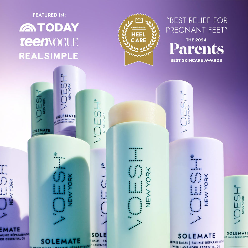 VOESH Solemate balm in hand demonstrating easy application