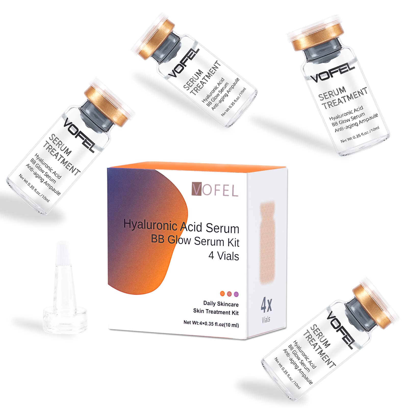 VOFEL Sérum hyaluronique ampoules visage – hydratation profonde