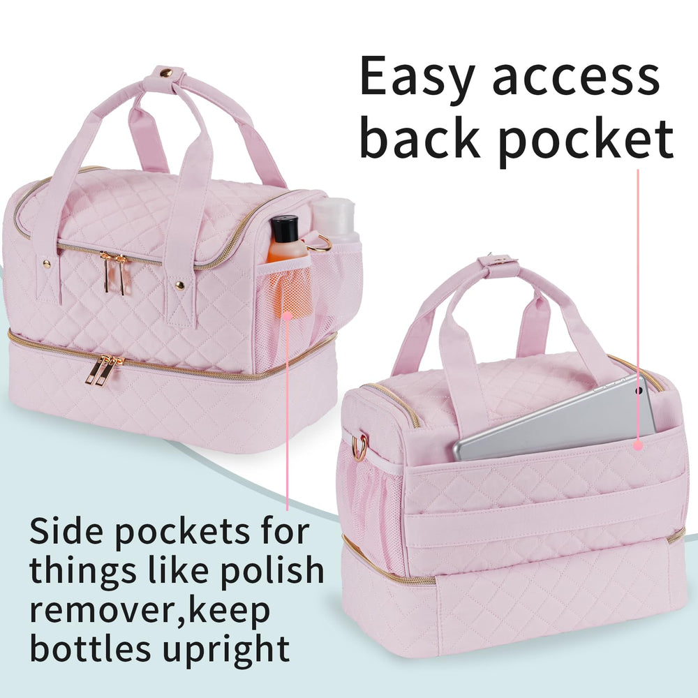 VOFIpremiAm Poche latérale pour démaquillant, pratique et anti-fuite.