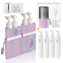Bouteilles VOGOGE 55 ml avec pompes, pratique pour les liquides de voyage.