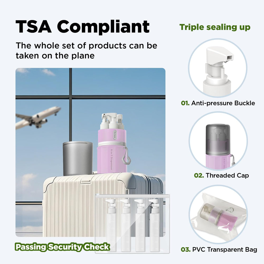 Sac transparent anti-fuite VOGOGE, double protection lors des trajets.