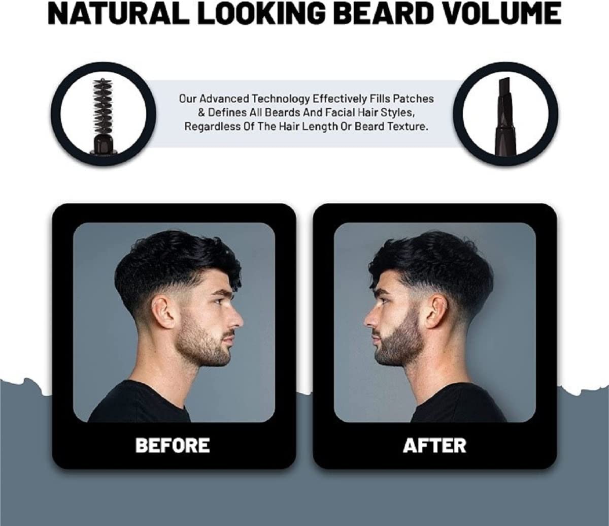 VOID Homme application crayon barbe brun foncé – définition rapide et naturelle.